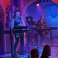 Live shot of Nichola Pope and Julia Krajewska